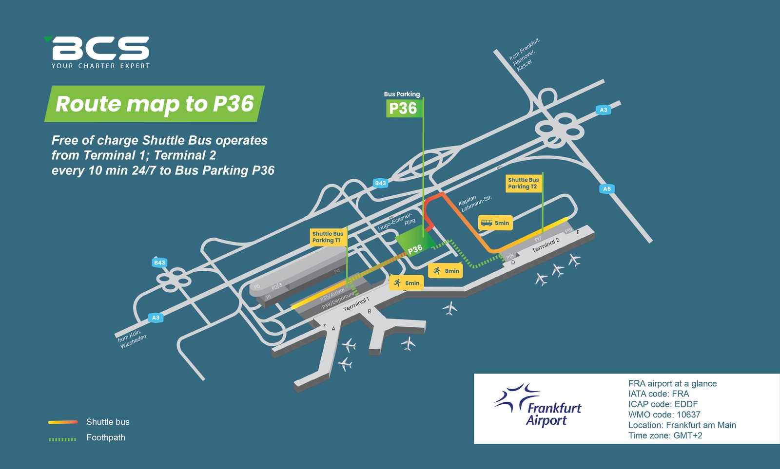 Navigating From Terminals to Charter Bus Stop (P36) at Frankfurt airport frankfurt airport terminal