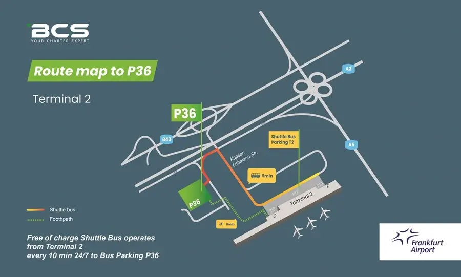 Frankfurt Airport (FRA) Charter Bus Guide: Stops, Parking & Navigation