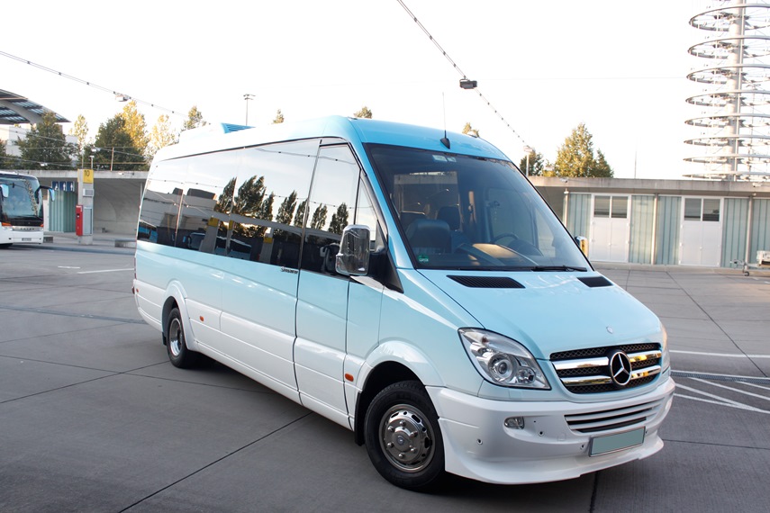Mercedes Sprinter minibus interior seats