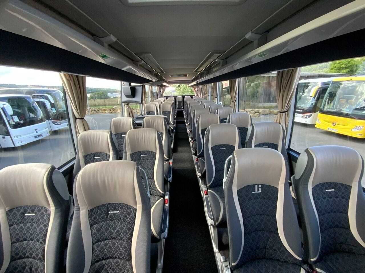 Setra S517 HD interior — premium seating layout for 50-53 passengers