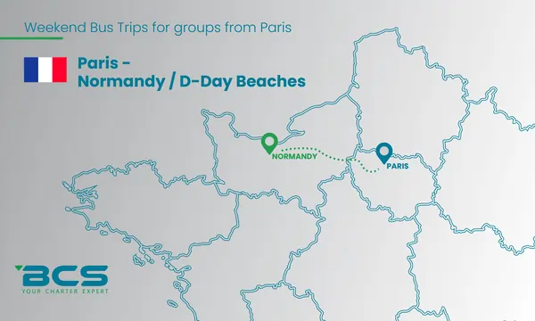 Paris to Normandy D-Day Beaches Route Paris to Normandy D-Day Beaches Route