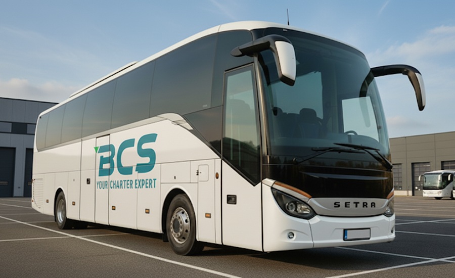 49-53 Passenger Setra Coach Bus Rental Europe Long Distance