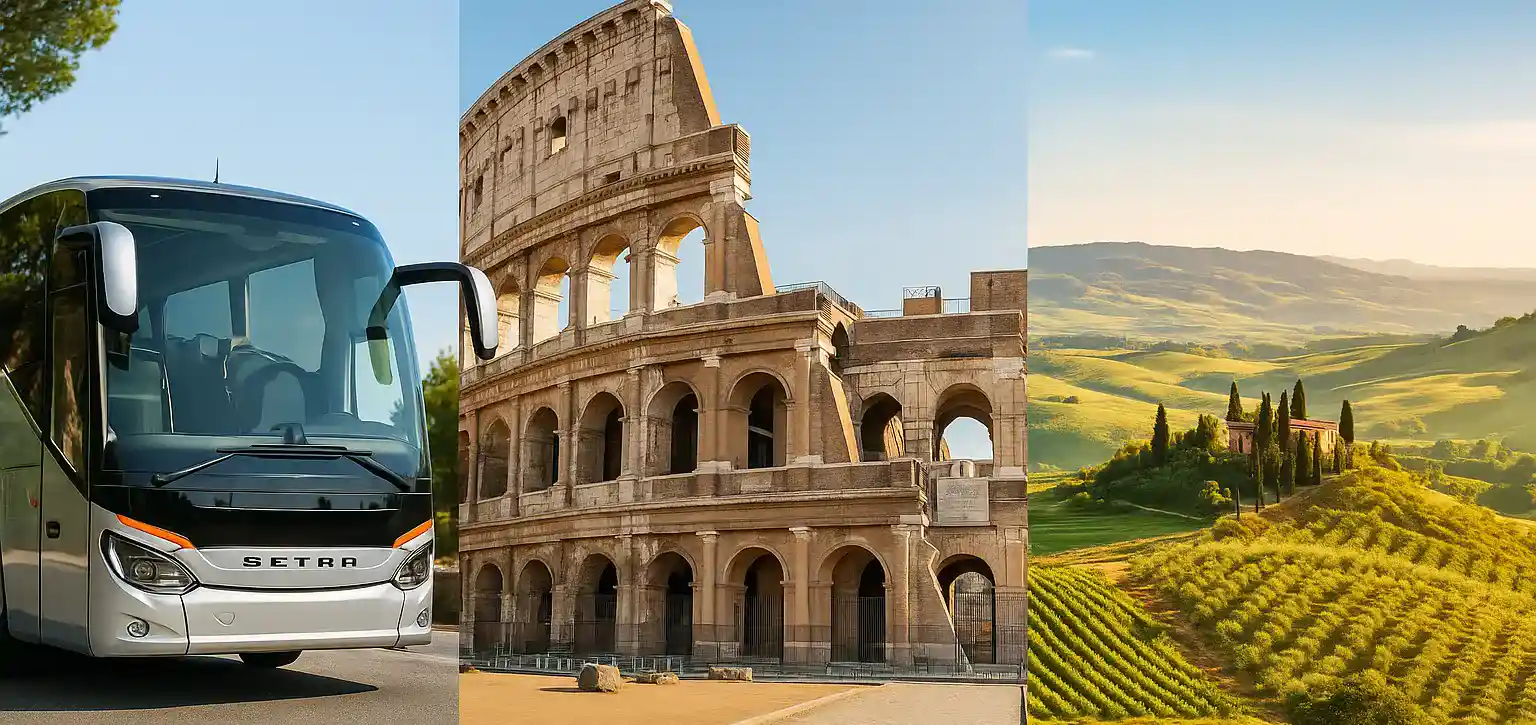 Charter Bus in Italy with BCS-BUS